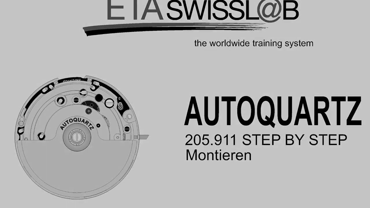 Autoquarz-Kal. ETA 205.911 – De- und Montage
