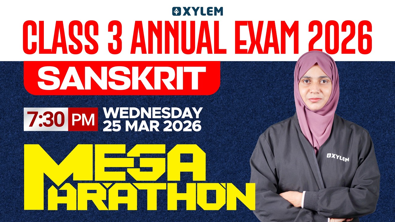 Class 3 SANSKRIT | ANNUAL EXAM - MEGA MARATHON🔴 | Xylem class 3