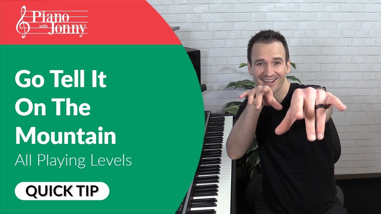 Go Tell it on the Mountain - Boogie/Blues! Piano Lesson / Quick Tip by Jonny May (Christmas!)