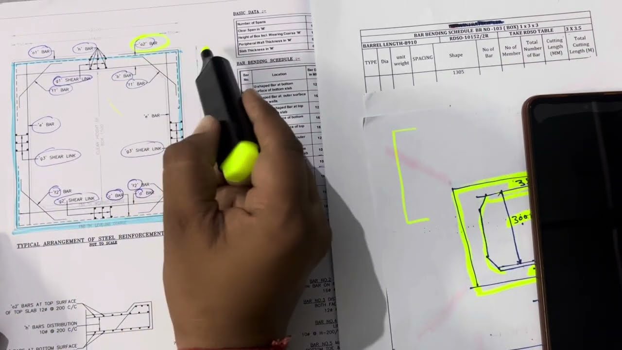 BBS | Bar Bending Schedule | Bar bending schedule kaise banate hai |Box culvert ka BBS Railway