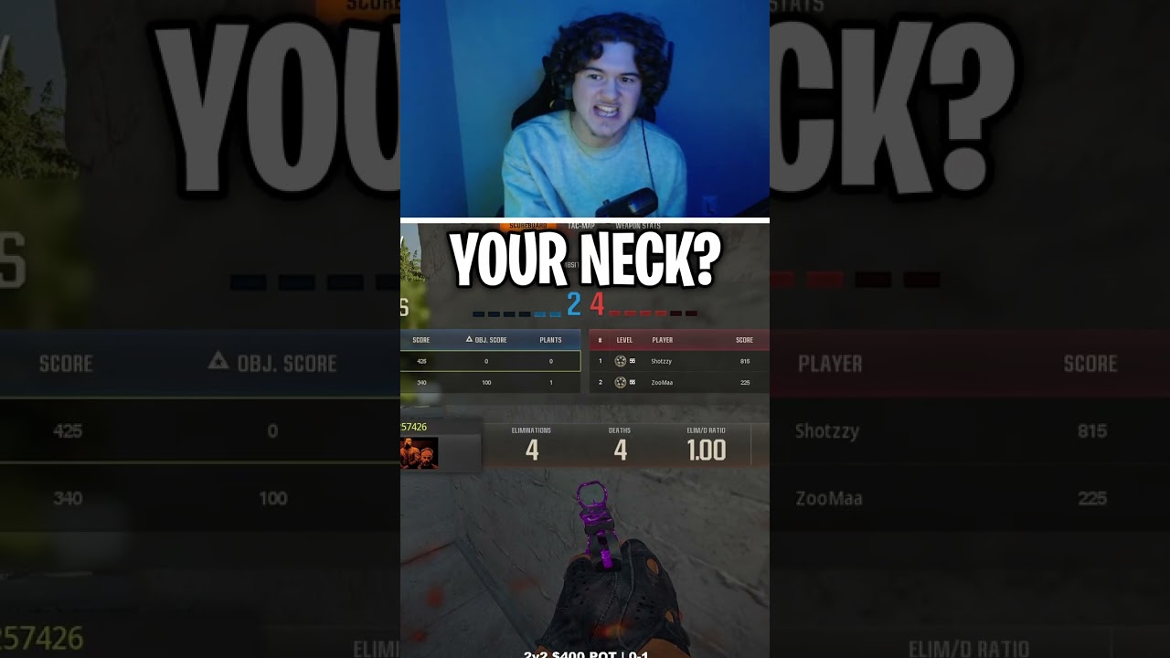 I KNIFED ZOOMAA in a SND WAGER! #blackops6 #zoomaa #funny
