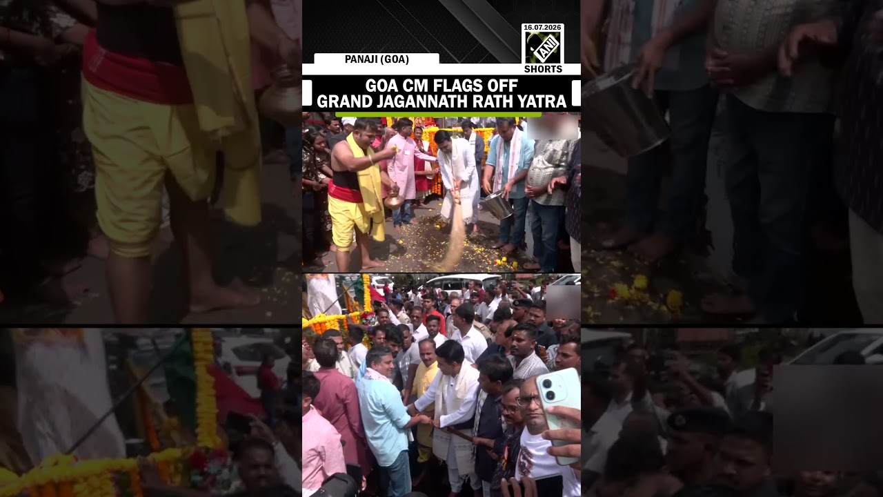 Goa CM Pramod Sawant inaugurates Jagannath Rath Yatra at Miramar, Panaji amid festive celebrations