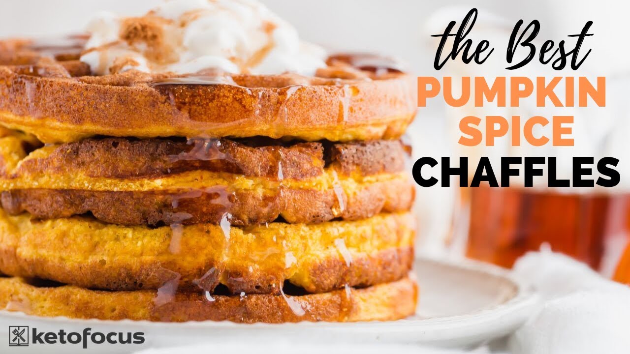 BEST PUMPKIN CHAFFLE RECIPE | How to Make a Pumpkin Spice Keto Waffle
