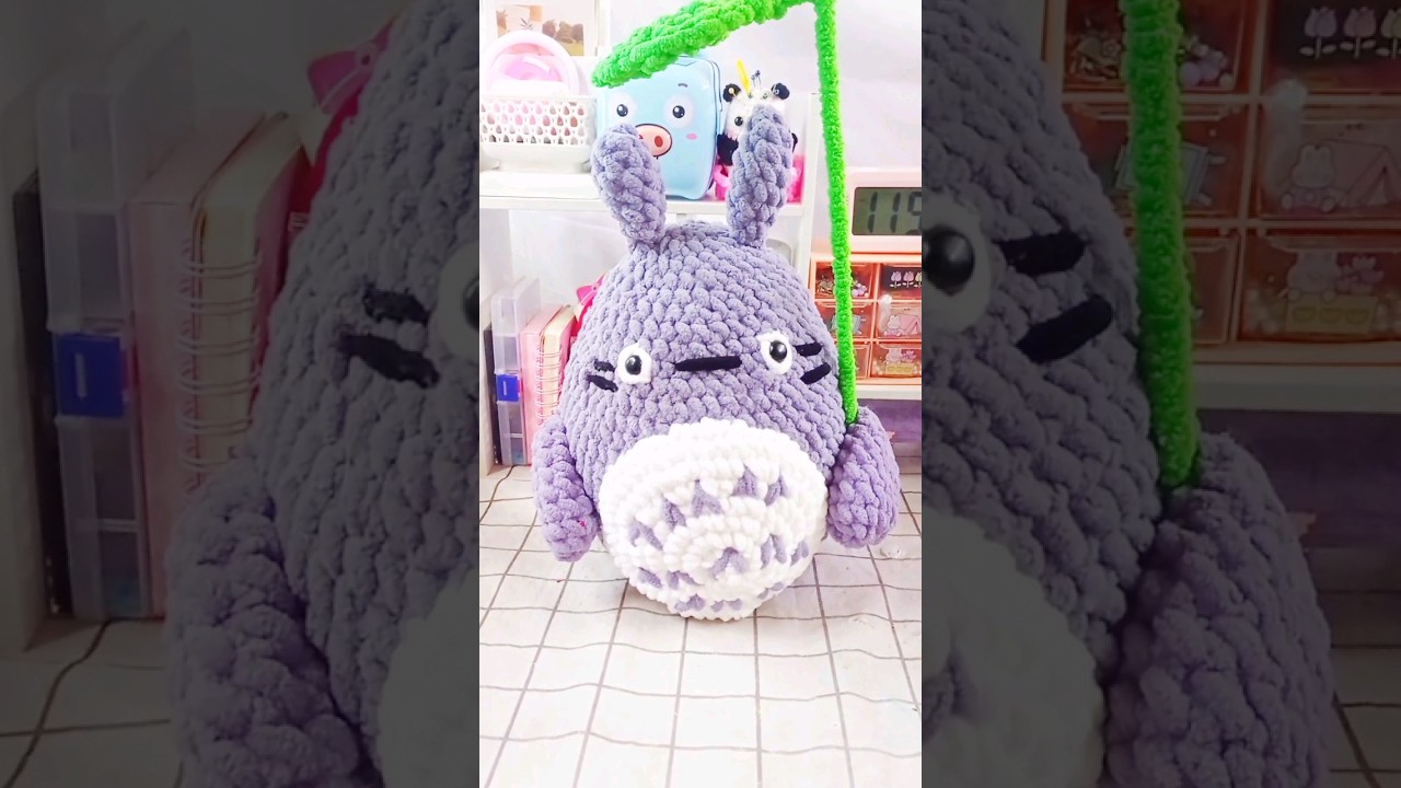 Crochet Totoro Pattern available on Ravelry! and you can also buy on Page to me #crochettotoro