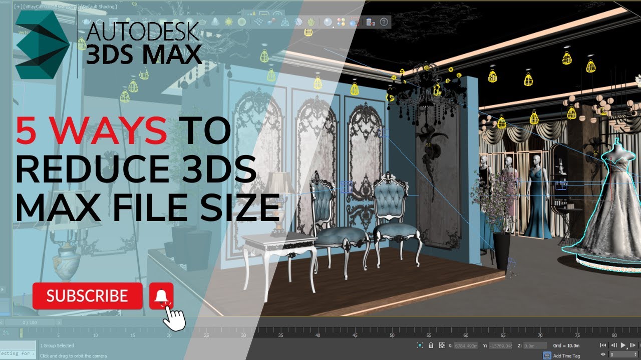 5 طرق لتقليل حجم ملف الماكس وتسريع العمل | Reduce 3ds Max File Size & Boost Speed