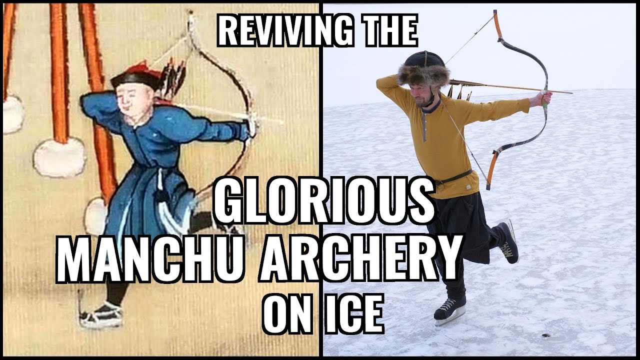 Ice skating Manchu archery feat from Qing Dynasty ice games revived