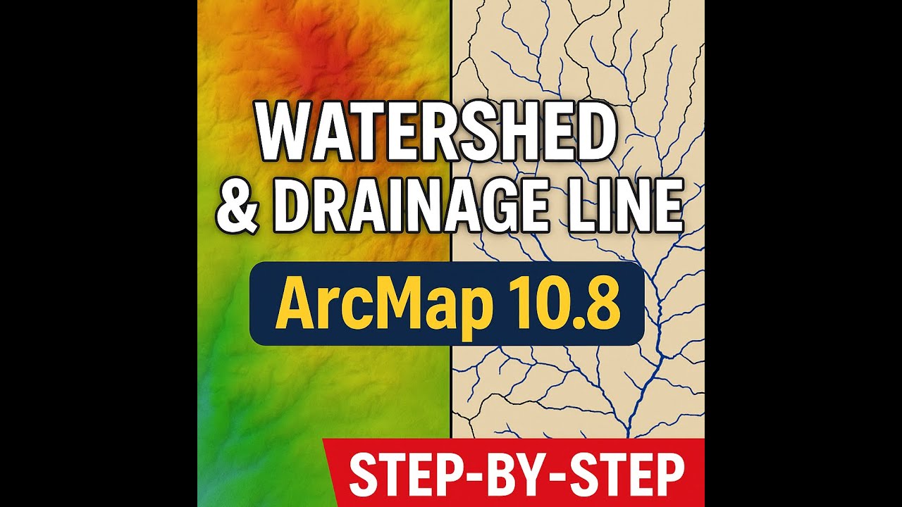 Watershed Delineation & Drainage Line Extraction in ArcMap 10.8 | Step-by-Step GIS Tutorial