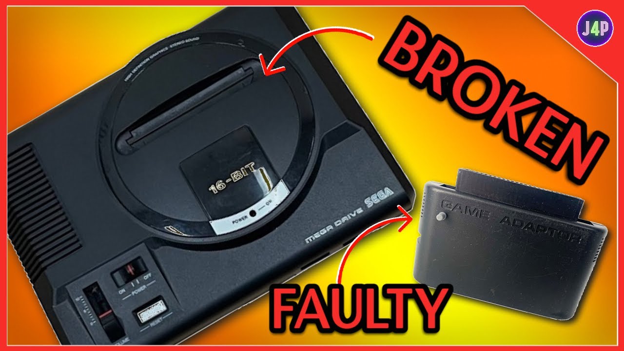 Fixing A Broken SEGA Mega Drive Console and Master System Game Adapter. Faulty SEGA Genesis Fix.