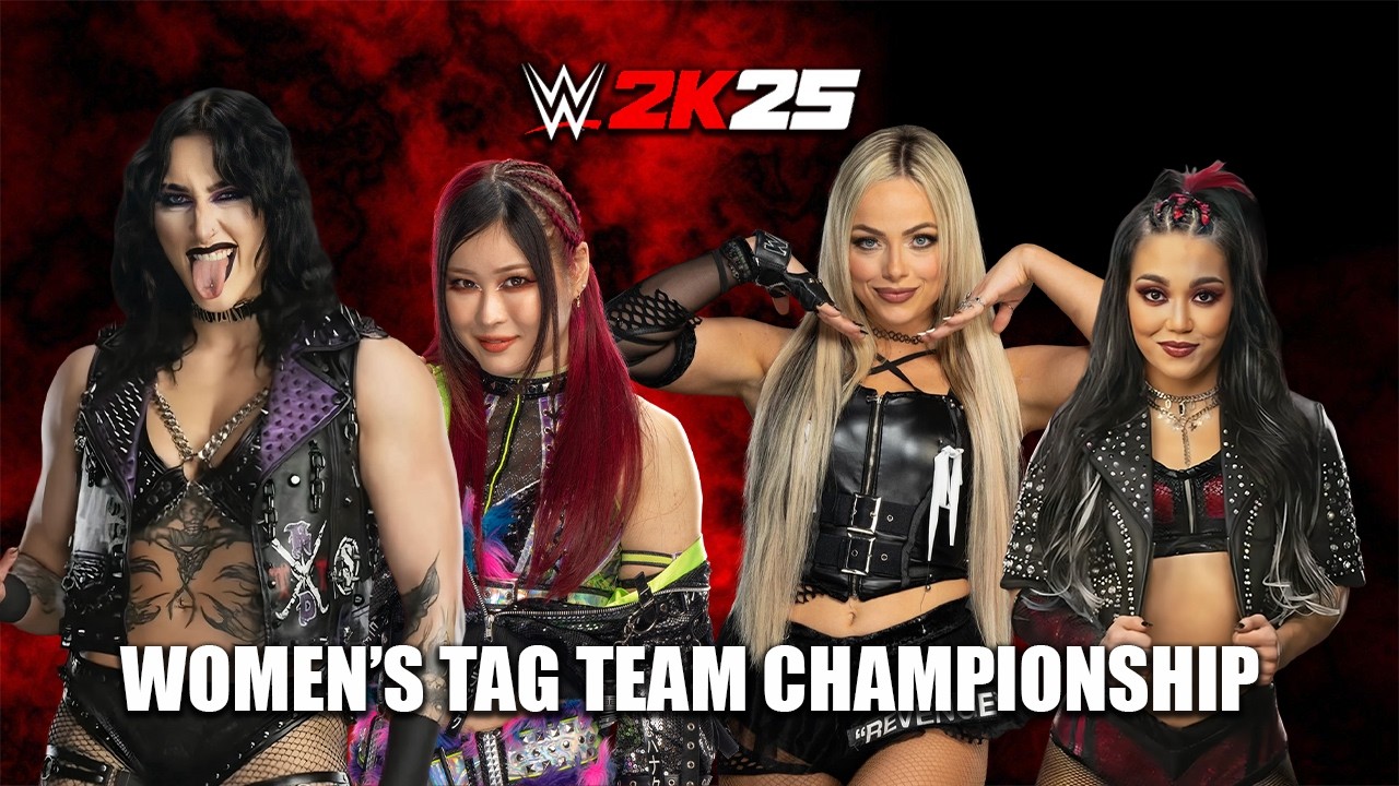 Rhea Ripley & Iyo Sky vs Liv Morgan & Roxanne Perez - WWE 2K25