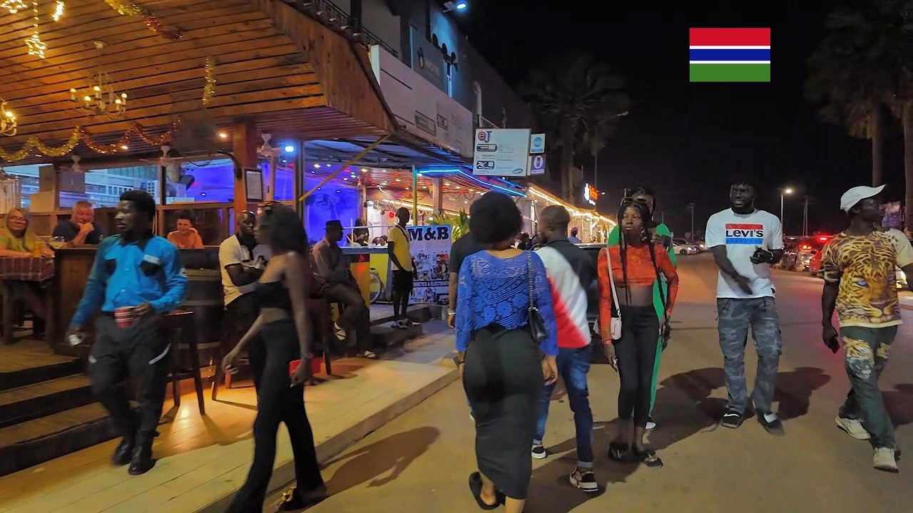 🇬🇲 Как на самом деле выглядит ночная жизнь Сенегамбия-Стрип в Гамбии