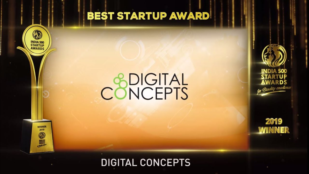 India 500 Startup Awards 2019 Winner Digital Concepts, India's Biggest Business Awards