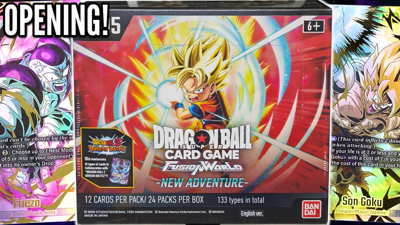Unboxing The Official Dragon Ball Super New Adventure Booster Box!