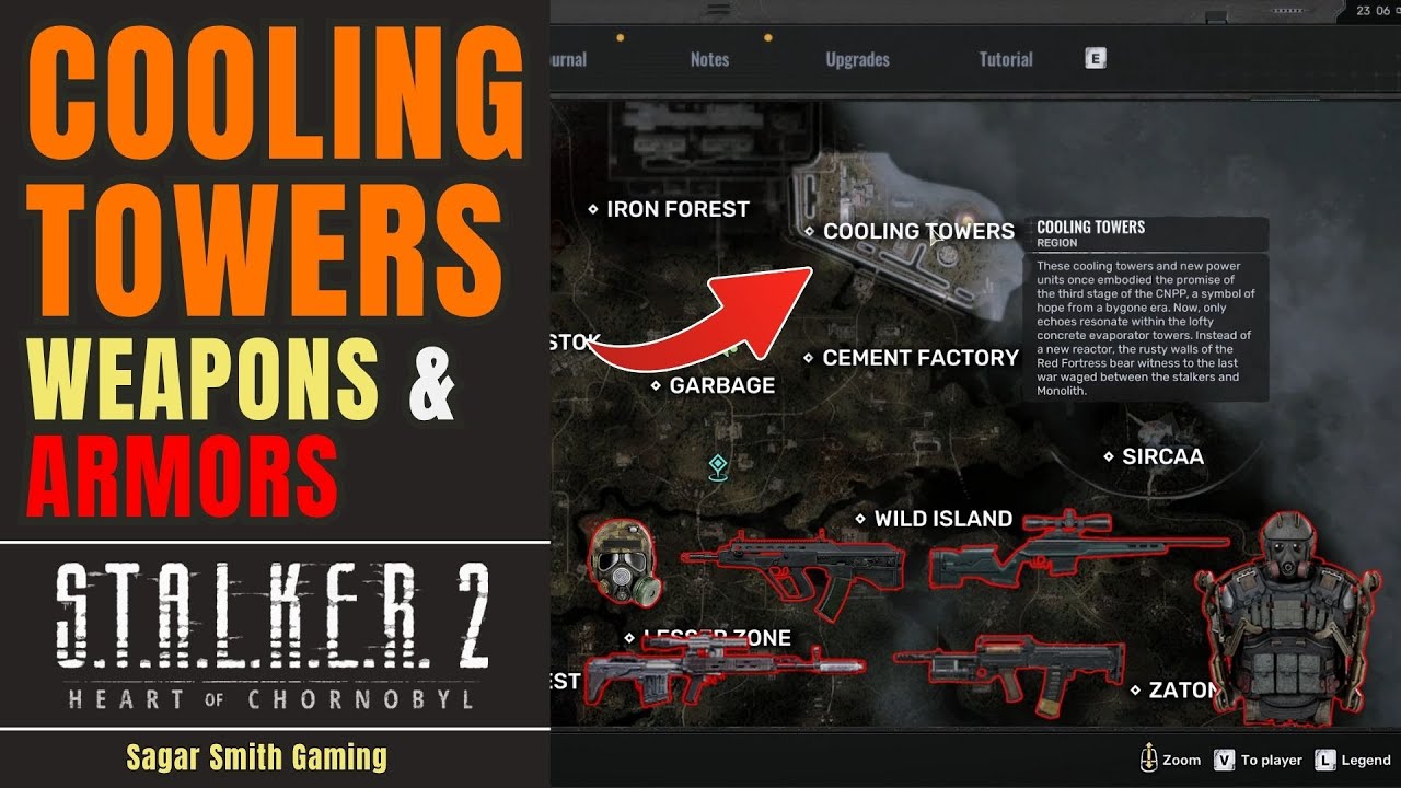 STALKER 2 Cooling Towers All Weapons & Armors Locations Guide 