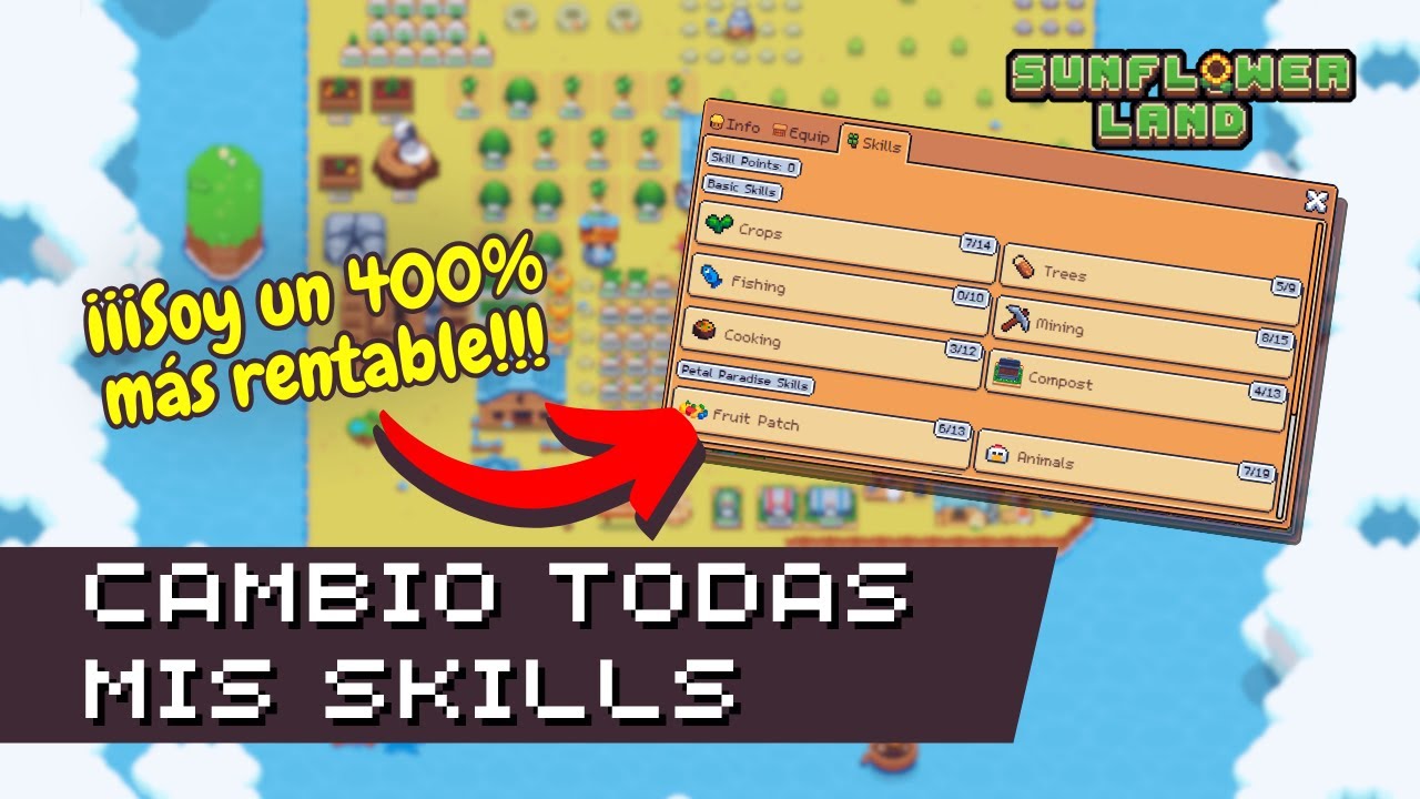 🌻 ¡Así cambié mi estrategia y gané más en Sunflowerland! Elige tus Skills con Sunflower Manager
