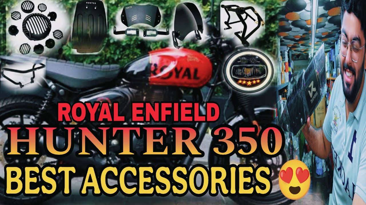HUNTER 350 BEST MODIFIED ACCESSORIES 🔥 // CHEAP PRICES / HUNTER 350 MODIFICATION 🤩//BIKE ACCESSORIES