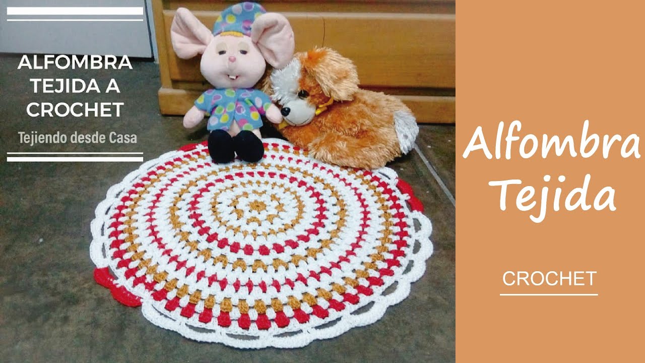 ALFOMBRA A CROCHET TUTORIAL PASO A PASO