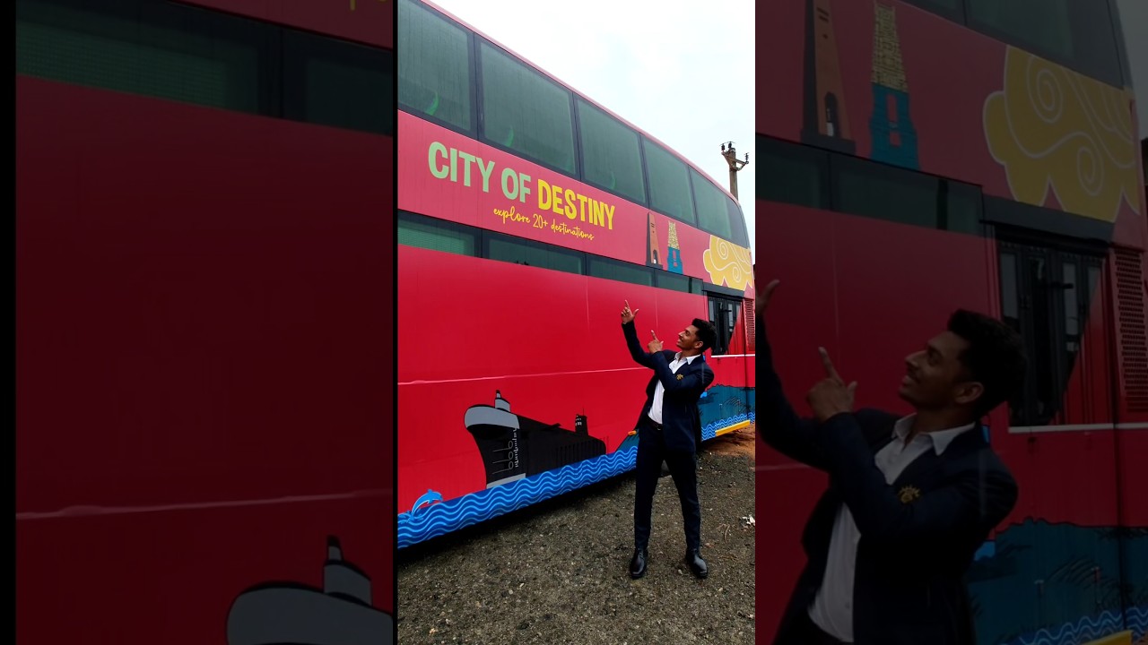DOUBLE DECKER BUS IN VIZAG #Doubaleduckerbus #vizag #tourism #vizagtourism #travelvizag