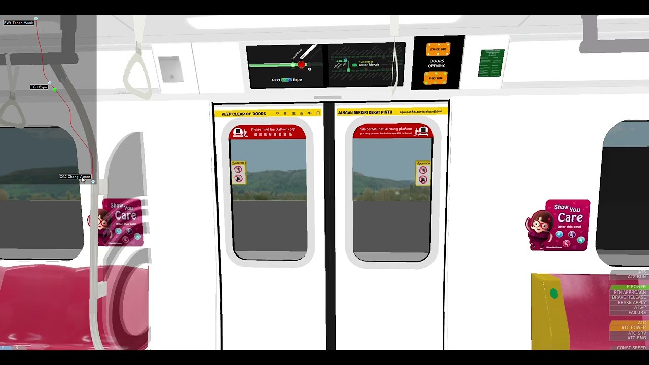 [OpenBVE] Kawasaki C151C 701/702 From CG2 Changi Airport to EW4/CG Tanah Merah