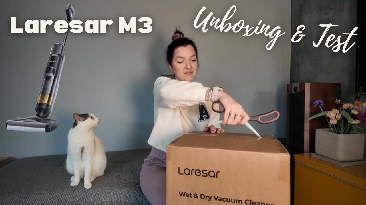 LARESAR M3 • Unboxing & Test • Budżetowy Odkurzacz Myjący z Aliexpress 🤩