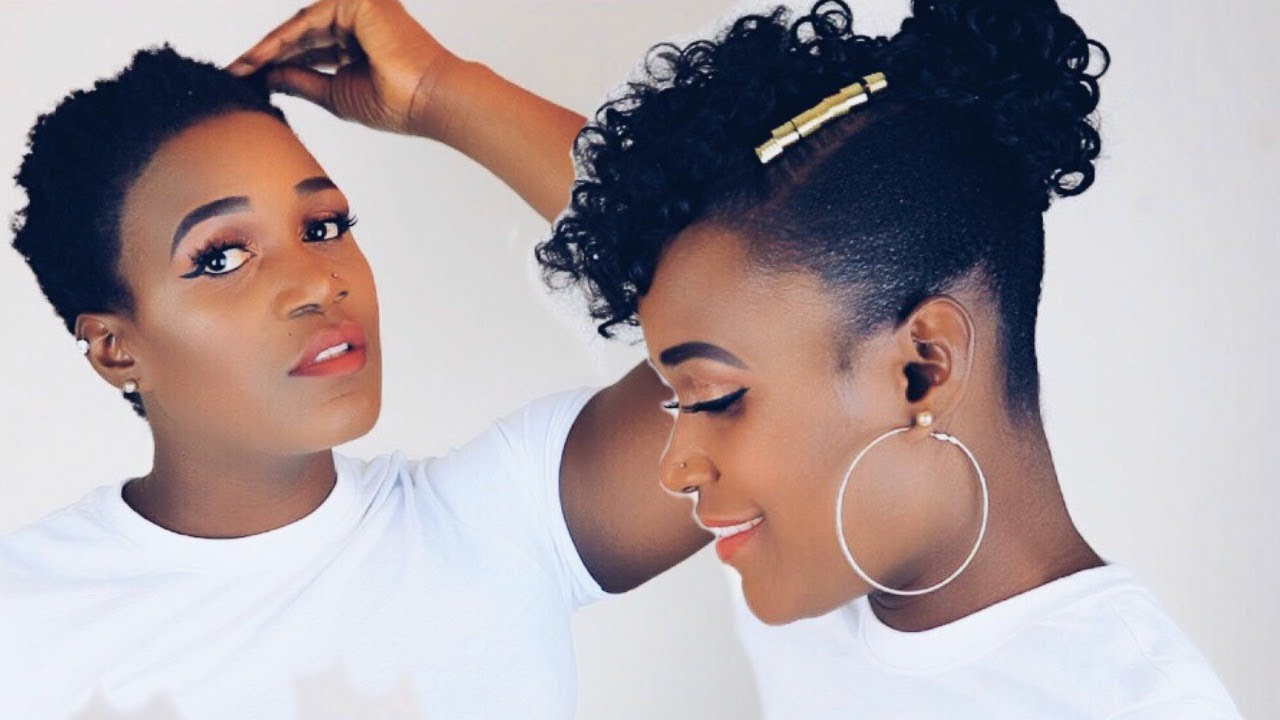 BRAIDLESS CROCHET WITH BANGS ON VERY SHORT 4C HAIR NO CORNROWS