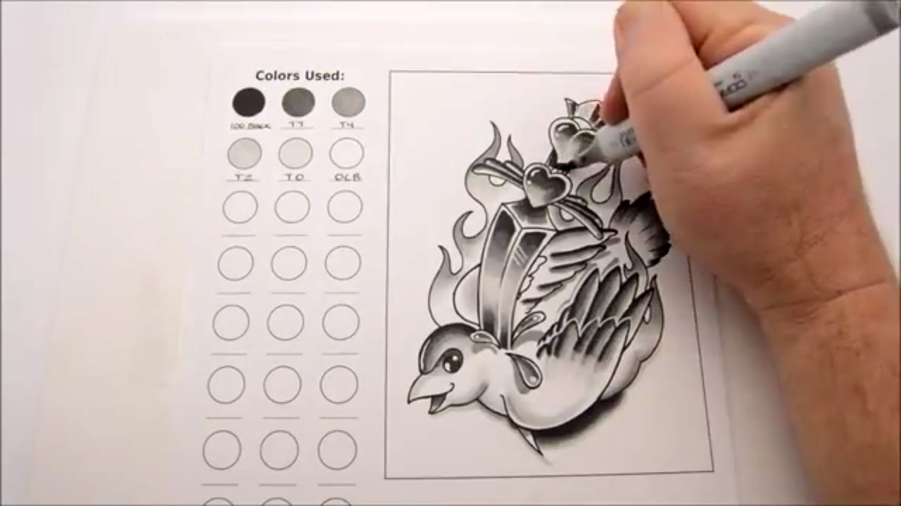Backwards Blending Techniques for Traditional Tattoo Flash