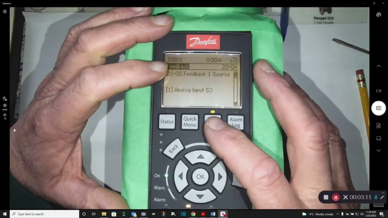 Remote control of a Danfoss Drive with a potentiometer Video # 11