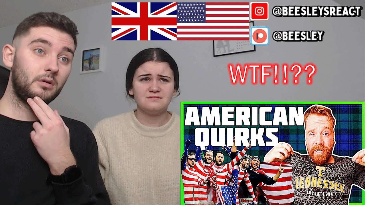 British Couple Reacts to 8 AMERICAN things BRITISH people find WEIRD