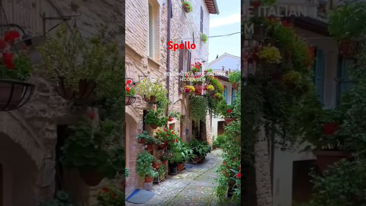 "Discover the enchanting medieval town of Spello, Italy! 🌿✨
