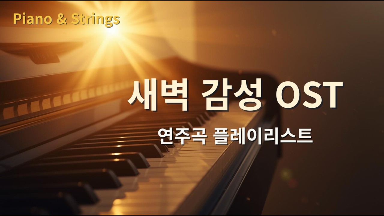 감성 OST 연주곡 플레이리스트 | 피아노·스트링 힐링 음악 40분 | 공부·휴식·독서 BGM