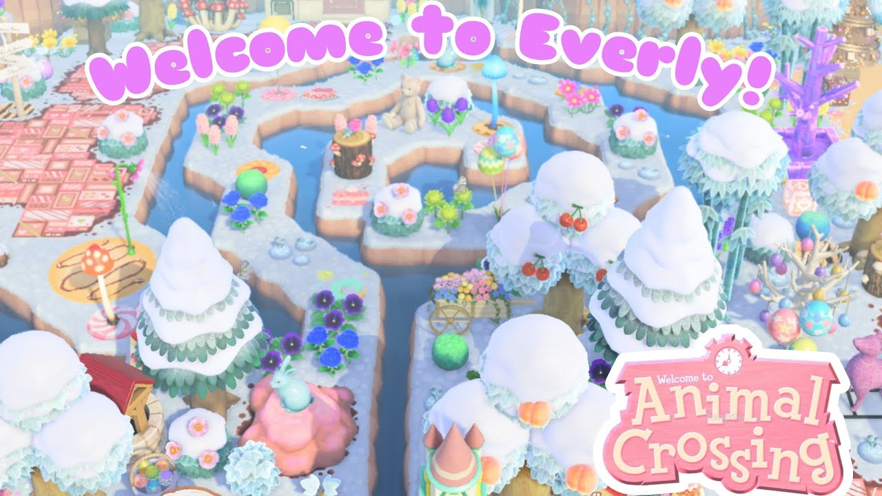 Cute Candy Land Island Tour!! //ACNH Winter Island//