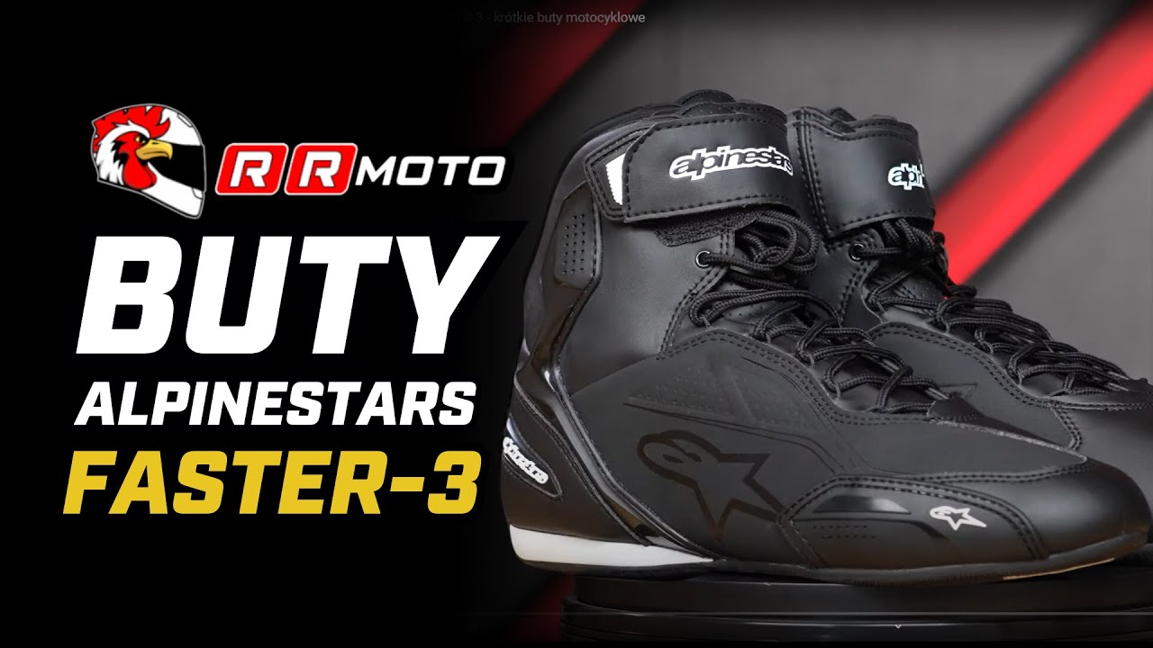 ALPINESTARS FASTER-3 - krótkie buty motocyklowe