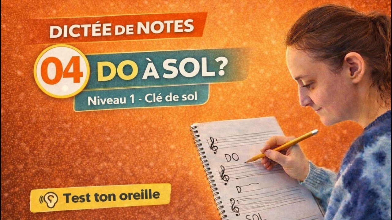 Dictée de notes solfège | leçon 4
