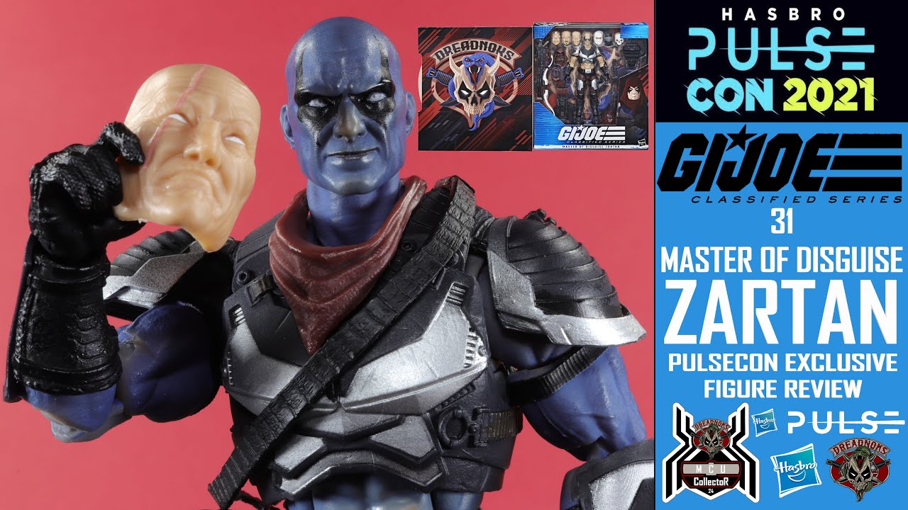 GI Joe Classified Series 31 MASTER OF DISGUISE ZARTAN SDCC Hasbro PulseCon Exclusive Figure Review