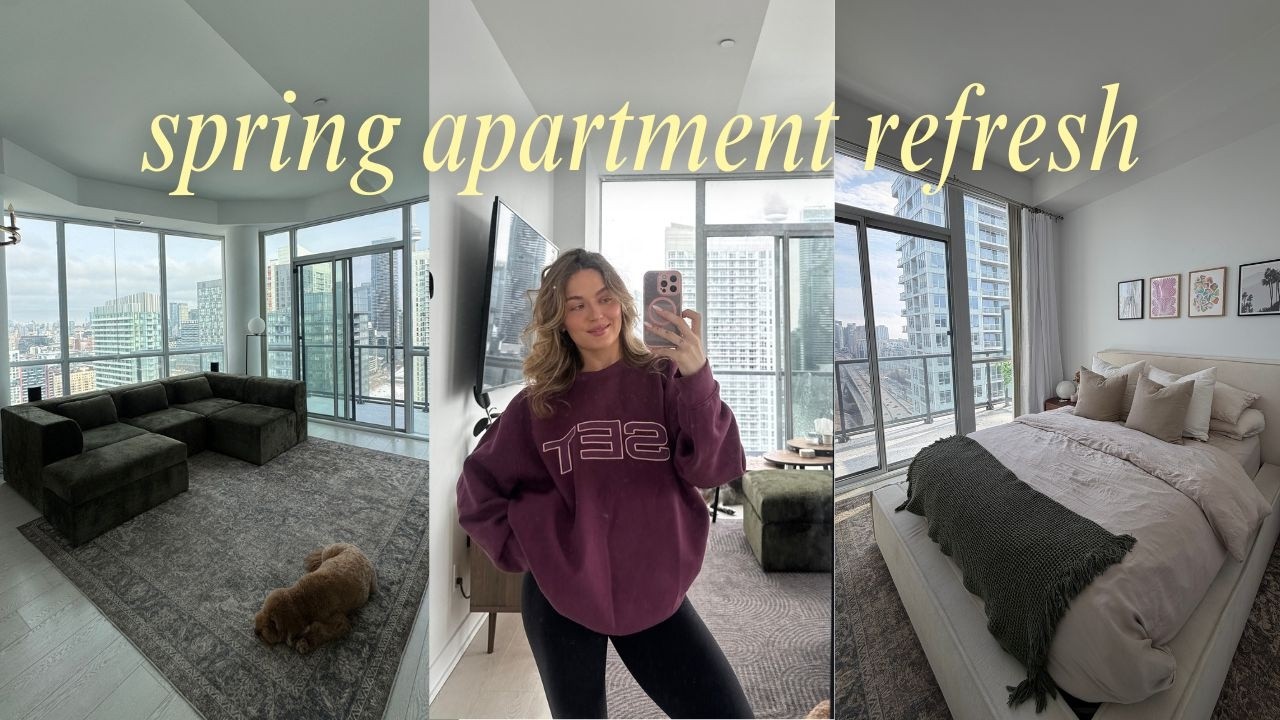 weekly vlog: apartment updates (pt.1), set active haul, going out in toronto