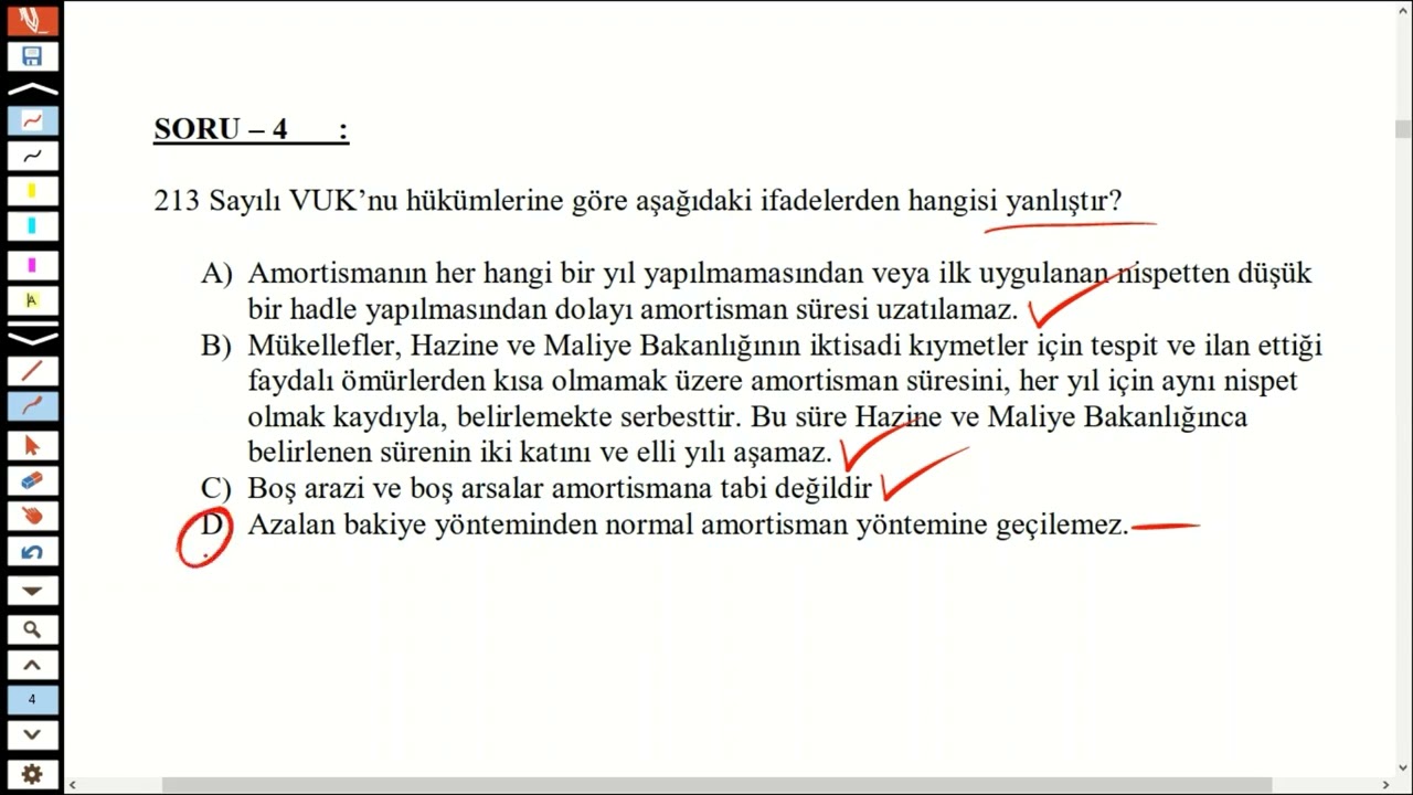 10. AMORTİSMAN HÜKÜMLERİ