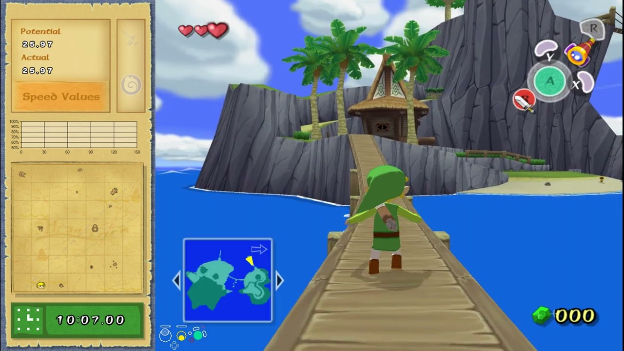 The Wind Waker - No Manual Superswim in 58:22 [TAS]