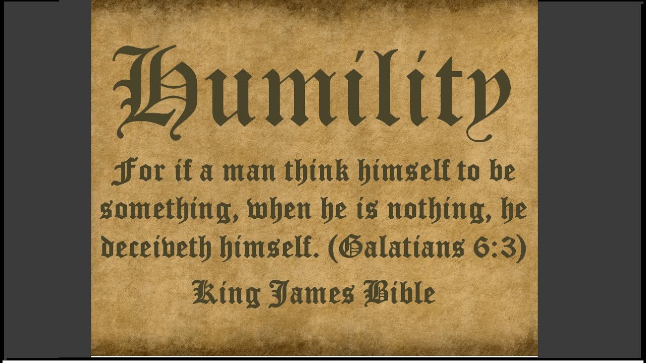 Humility KJV Scripture Meditation Study