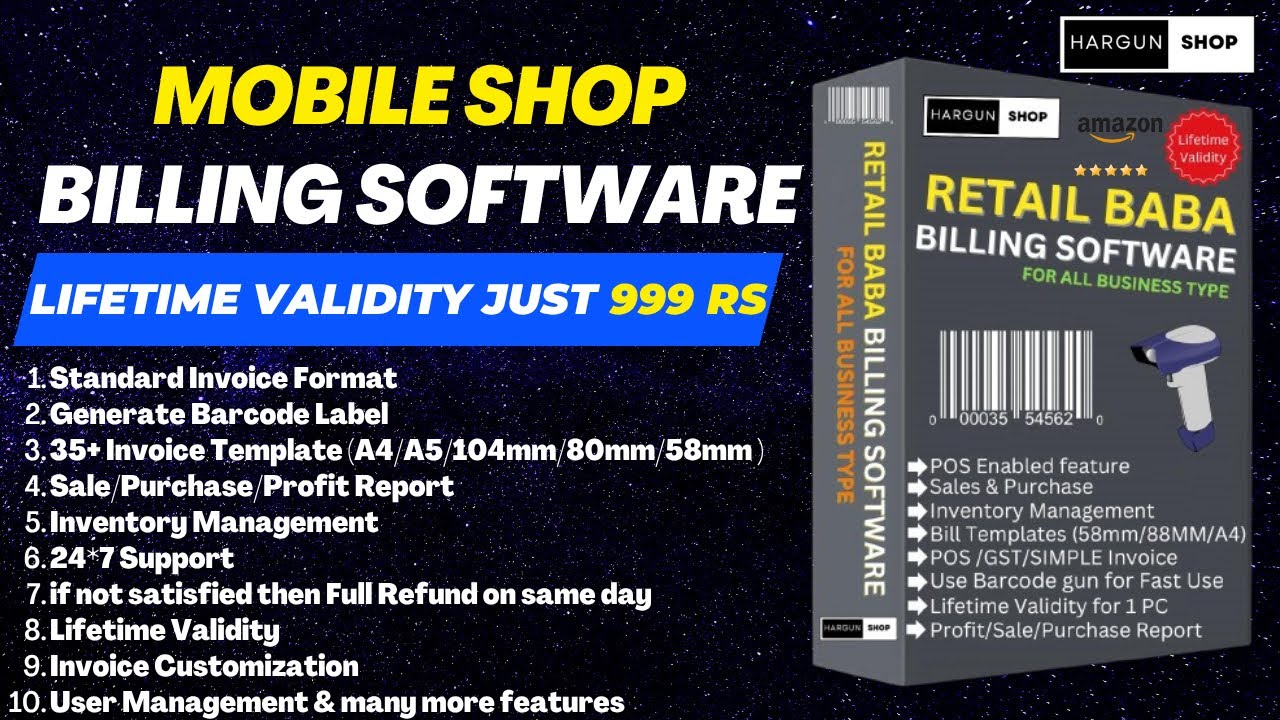 Mobile Shop Billing Software Lifetime Validity @999 #gstbillingsoftware #billingsoftware #mobileshop