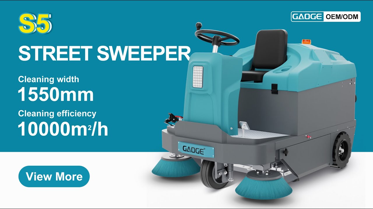 Ride-On Road Sweeper | Powerful Street Cleaning Machine in Action#RoadSweeper #CleaningMachine