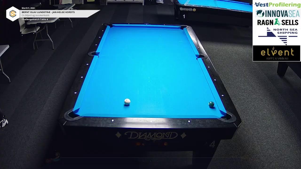 Bord 4 treningskamp 8 ball Bernt Olav vs Jan Helge Kordts
