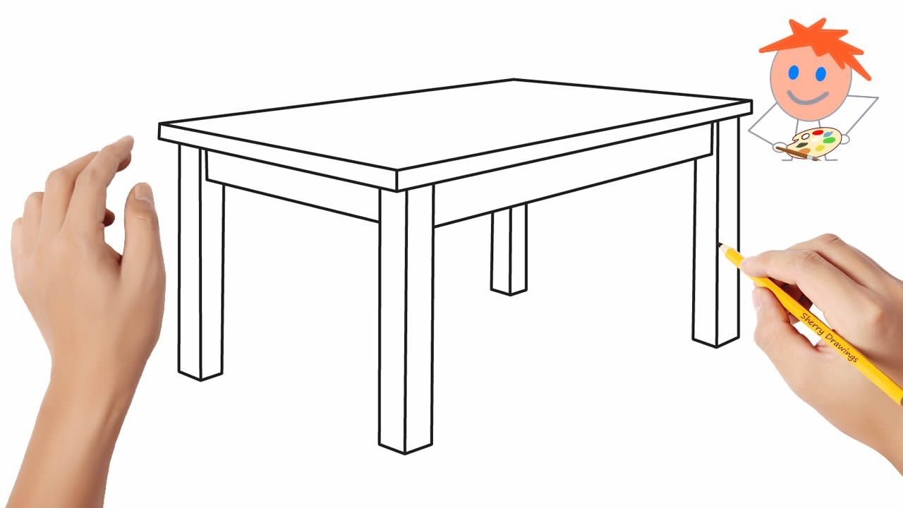 How to draw a table | Easy drawings