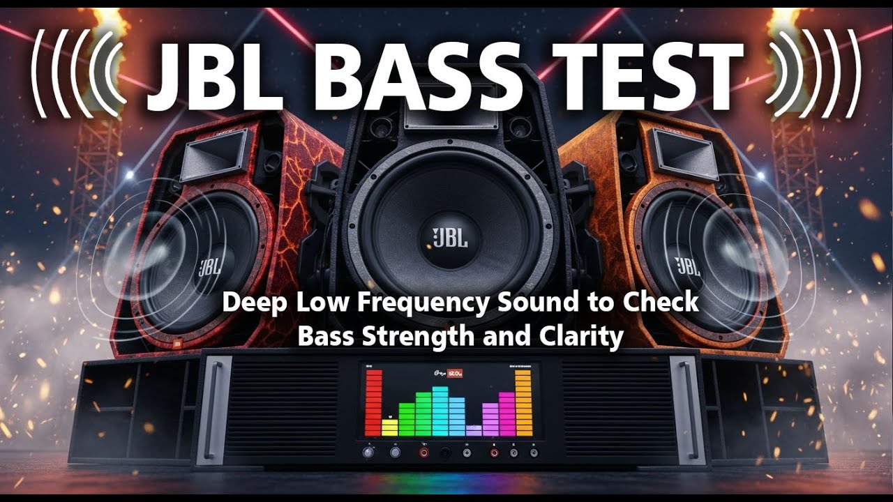 JBL BASS TEST for SPEAKERS 🔊 Deep Low Frequency Sound to Check Bass Strength and Clarity