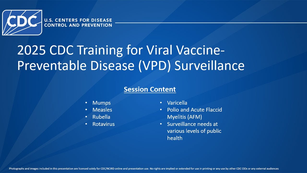 2025 CDC Training for Viral Vaccine-Preventable Disease (VPD) Surveillance