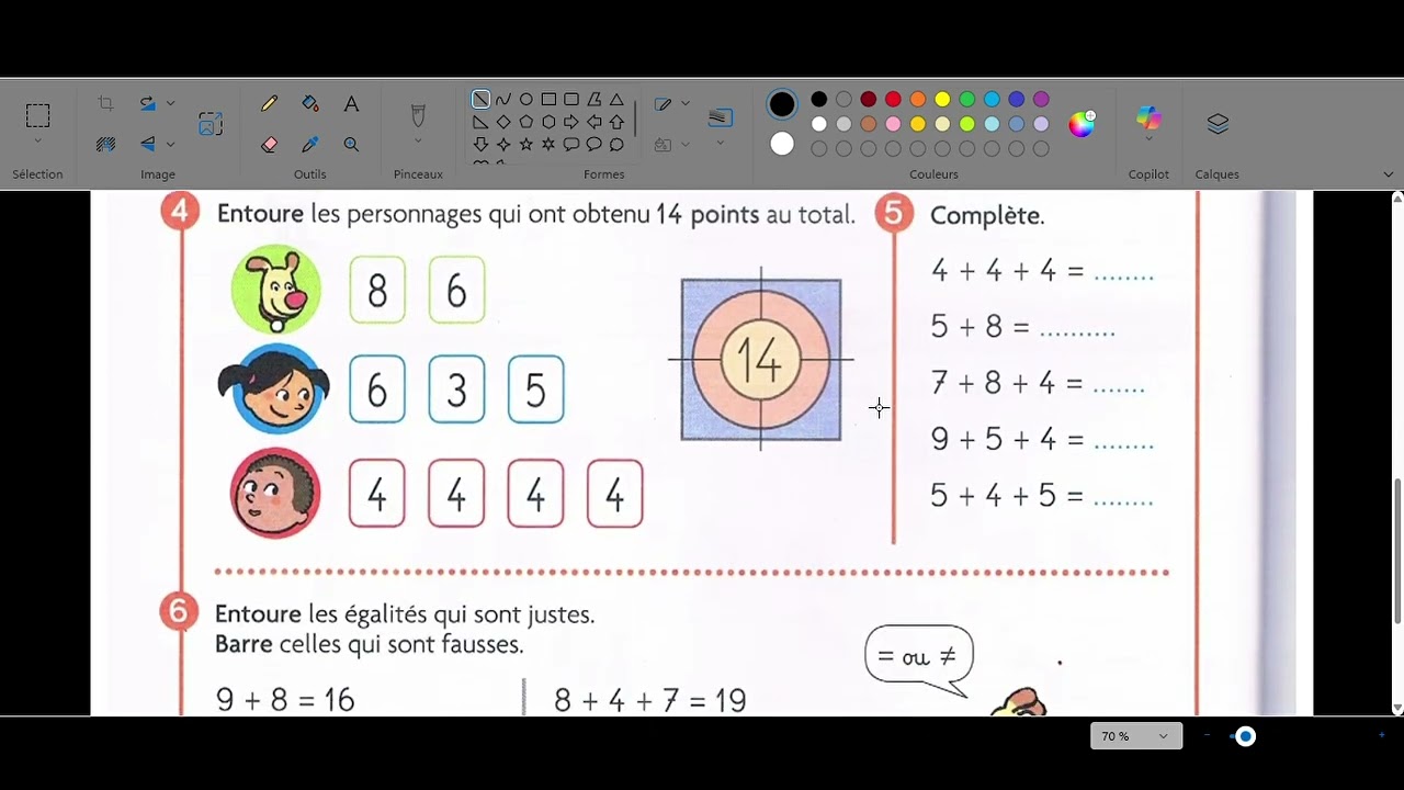 explication capmaths p74