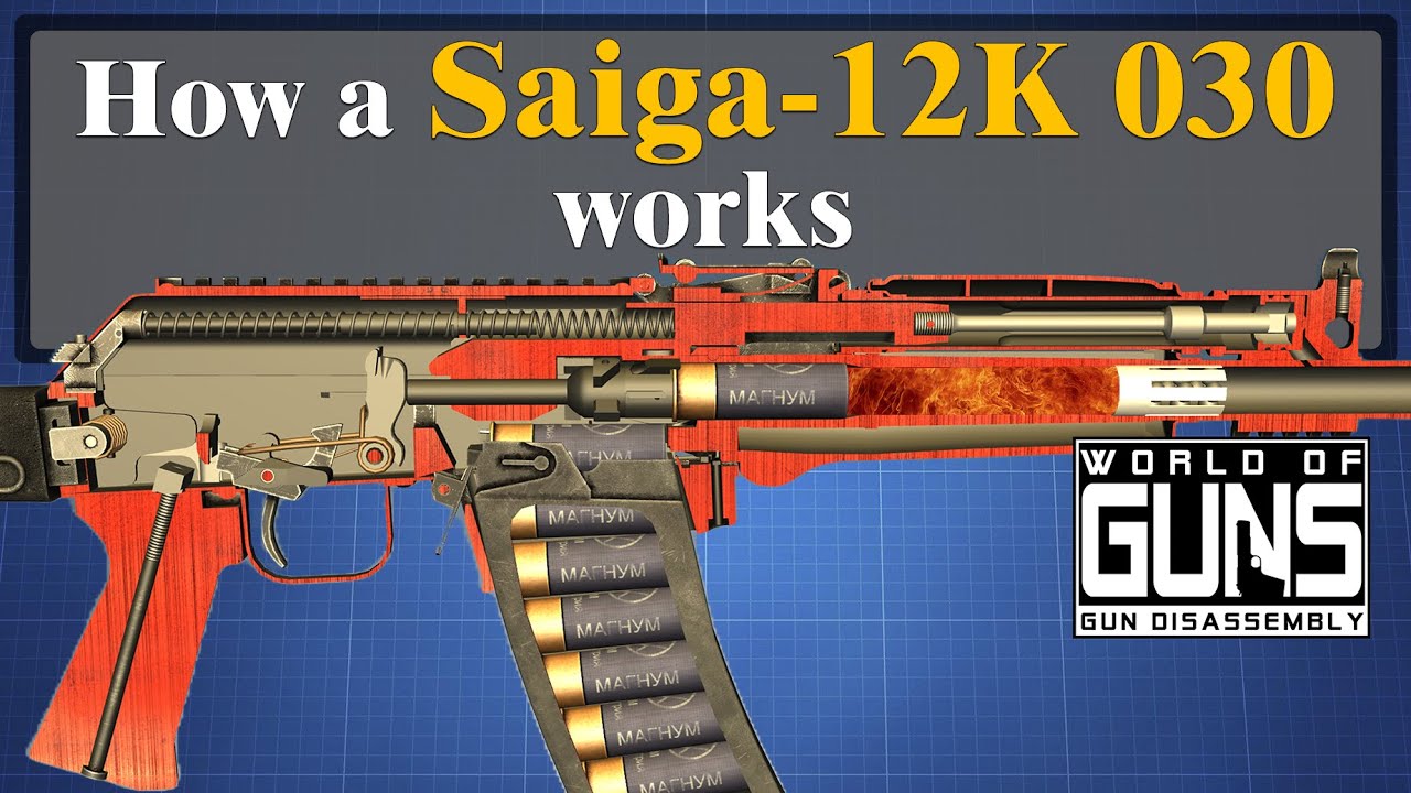 How a Saiga 12К 030 works | World of Guns