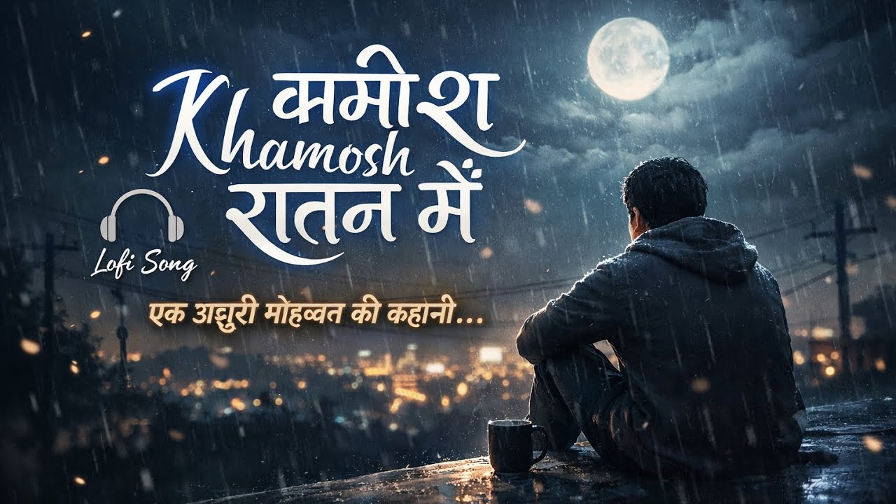 Khamosh Raaton Mein | Hindi Lofi Song | Emotional Night Vibe | Sad Romantic Song