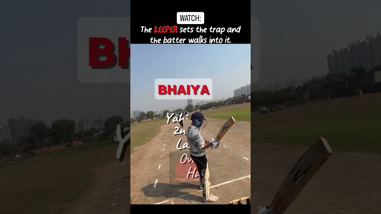 sledging with batsman keeper set trap for batter