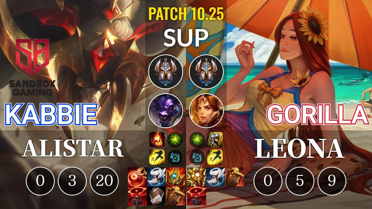 SB Kabbie Alistar vs GorillA Leona Sup - KR Patch 10.25