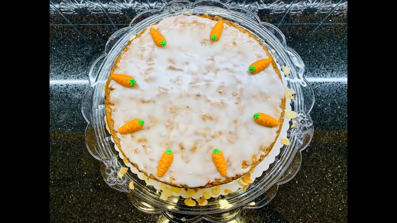 MöhrenKuchen / Karottenkuchen - Rüblikuchen mit Mandeln und Haselnüsse 🇩🇪 / كيكة الجزر