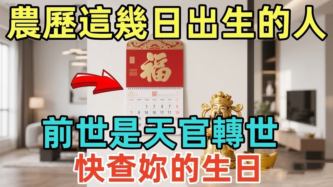 農歷這幾日出生的人，前世是天官轉世！快查妳的生日！占壹個就不得了！壹生有“星辰護體”，鬼魅不侵！